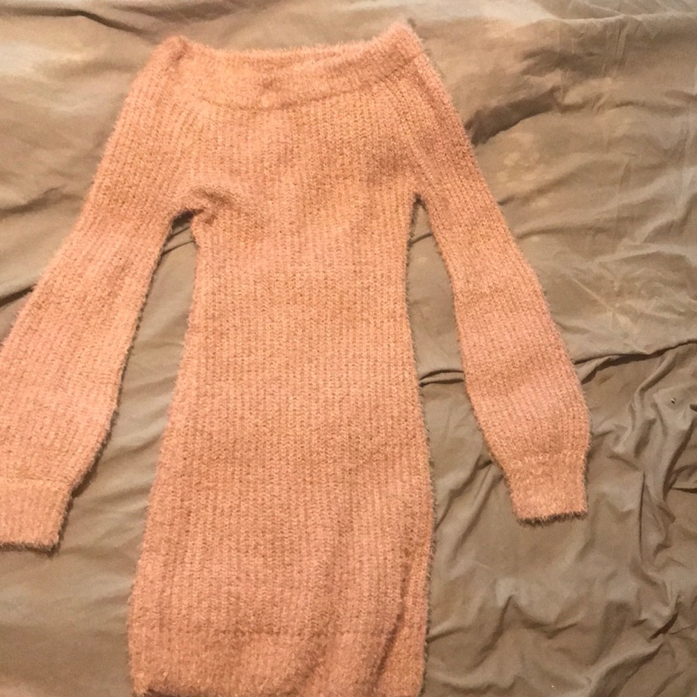 Is the air rose gold sweater dress